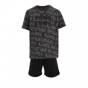 Παιδικό σετ με βερμούδα για αγόρια Nathkids ανθρακί- μαύρο
