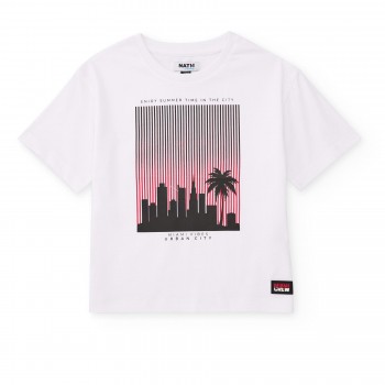 Παιδική μπλούζα για αγόρια Nathkids λευκό