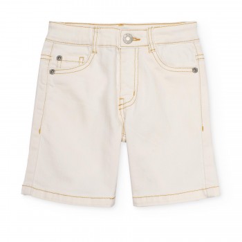 Παιδικό σόρτς για κορίτσια Nathkids εκρού τζίν