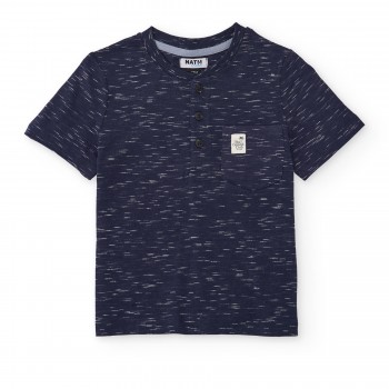 Παιδική μπλούζα για αγόρια Nathkids μπλε μαρέν