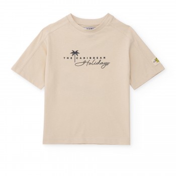 Παιδική μπλούζα για αγόρια Nathkids εκρού