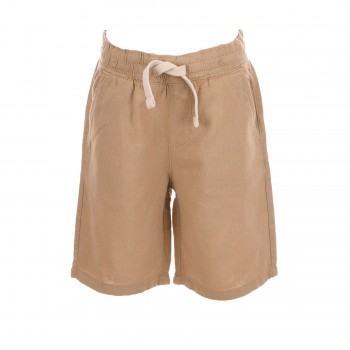  Παιδική βερμούδα λινή για αγόρια Nathkids μπεζ