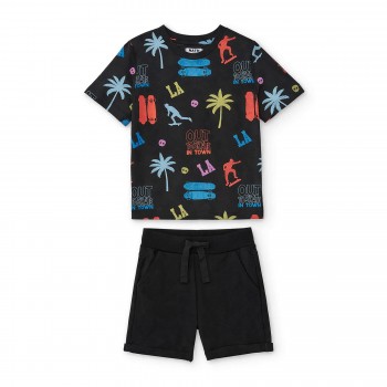 Παιδικό σετ για αγόρια Nathkids μαύρο