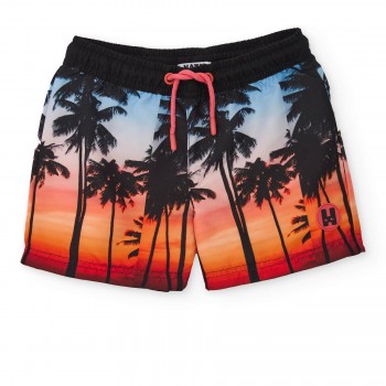 Παιδικό μαγιό με φοίνικες για αγόρια Nathkids πορτοκαλί