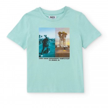 Παιδική μπλούζα γ ια αγόρια Nathkids γαλάζιο