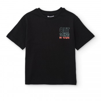 Παιδική μπλούζα για αγόρια Nathkids μαύρη