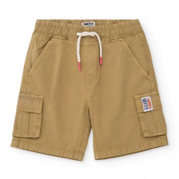 Παιδική βερμούδα cargo για αγόρια Nathkids μπεζ