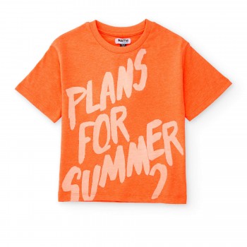 Παιδική μπλούζα για αγόρια Nathkids πορτοκαλί