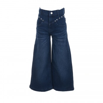 Παιδικό παντελόνι jean για κορίτσια Nathkids μπλε