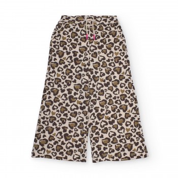 Παιδική παντελόνα φούτερ για κορίτσια Nathkids animal print