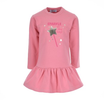 Παιδικό φόρεμα για κορίτσια Cotton Planet ροζ