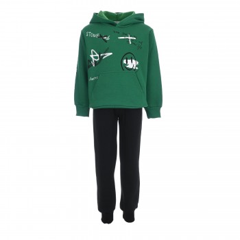 Παιδικό σετ φόρμα για αγόρι Action Sportswear πράσινο-μαύρο