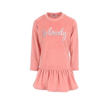 Παιδικό φόρεμα για κορίτσια Action Sportswear ροζ βελουτέ