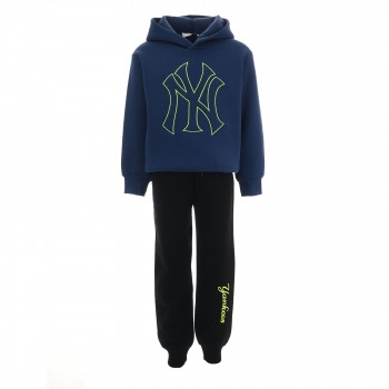 Παιδικό σετ φόρμα φούτερ για αγόρια Action Sportswear ίντιγκο - μαύρο