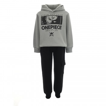 Παιδικό σετ φόρμα φούτερ για αγόρια Action Sportswear φυστικήι - μαύρο