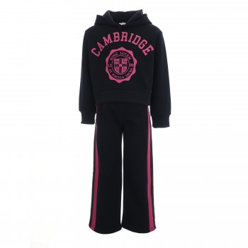 Παιδικό σετ φόρμα φούτερ για κορίτσια Action Sportswear μαρέν