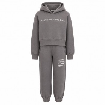 Παιδική φορμα για κορίτσια Action Sportswear γκρι