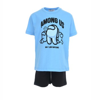 Παιδικό σετ για αγόρια Action Sportswear μπλε-μαύρο
