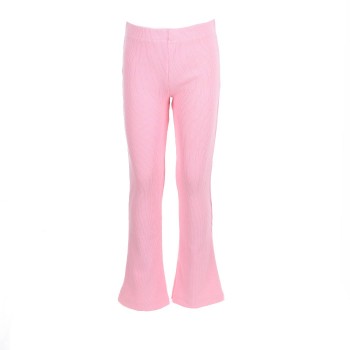 Παιδικό ριπ παντελόνι καμπάνα για κορίτσια Cotton planet ροζ ελαστικό