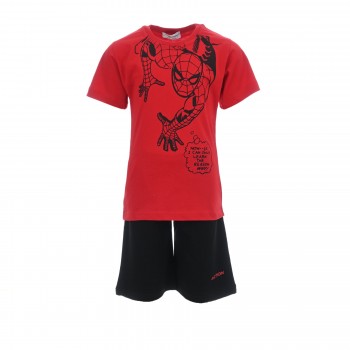 Παιδικό σετ για αγόρια Action Sportswear με spiderman κόκκινο-μαύρο