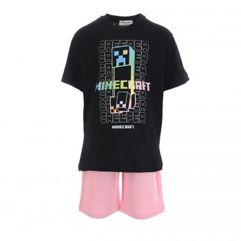  Παιδικό σετ με βερμούδα για αγόρια Action Sportswear μαύρο - ροζ