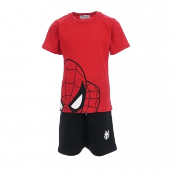 Παιδικό σετ για αγόρια Action Sportswear κόκκινο- μαύρο