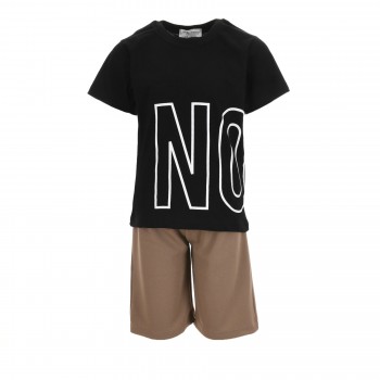 Παιδικό σετ για αγόρια Action Sportswear μαύρο- ταμπά