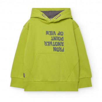 Παιδική μπλούζα φούτερ για αγόρια Boboli lime