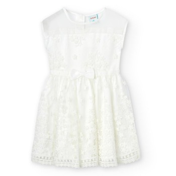 Παιδικό φόρεμα για κορίτσια Boboli λευκό