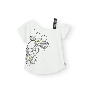 Παιδική μπλούζα για κορίτσια Boboli λευκό
