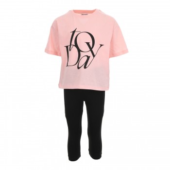 Παιδικό σετ με κολάν κάπρι για κορίτσια Trax σομών-μαύρο