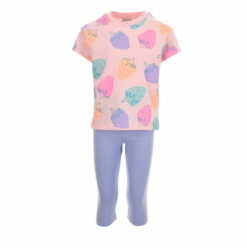 Παιδικό σετ με κολάν για κορίτσια Trax ροζ-λιλά