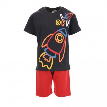 Παιδικό σετ για αγόρια Trax ανθρακί-κόκκινο