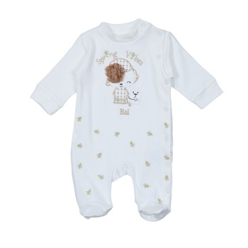 Βρεφικό φορμάκι για κορίτσια Babybal εκρού